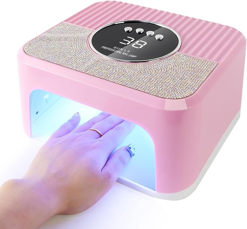 UV LED Nail Lamp 268W Gel Nail Light Nail Polish UV Dryer with 4 Timer Setting Quick Dry Nail Curing Tools for Salon &