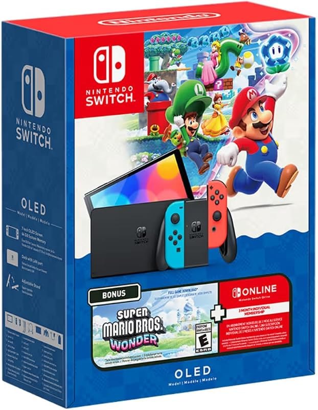 Nintendo Switch™ - OLED Model Super Mario Bros Wonder Bundle(Renewed) — switch zelda edition for switch zelda edition