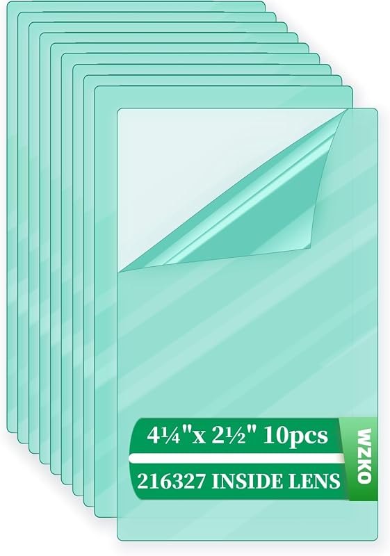 216327 (10-Pack) Welding Helmets Replacement Inside Lens Cover — t87 welding lens for t87 welding lens