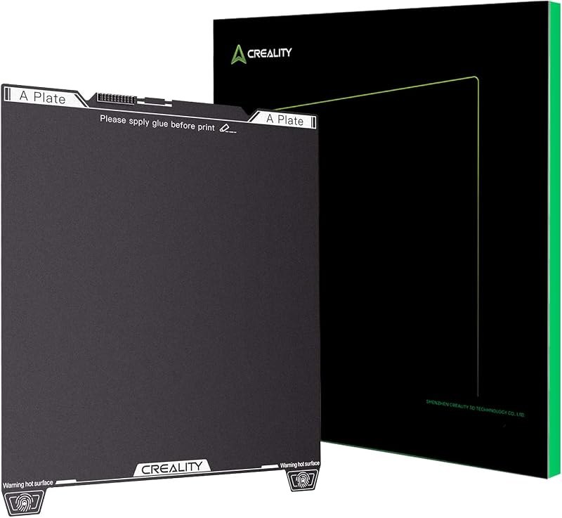 Creality Official K2 SE Build Plate, 235x237mm Textured Epoxy Resin Sheet, Magnetic Flexible Removable Spring Steel