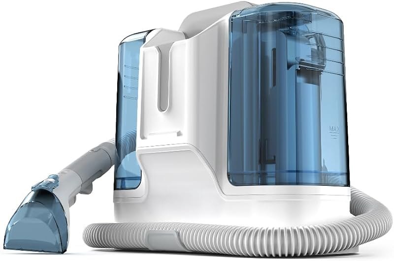 Carpet Cleaner Machine Upholstery - 450W Shampooer Couch Cleaning Portable Vacuum Rug Sofa Car Seat Fabric Mattress