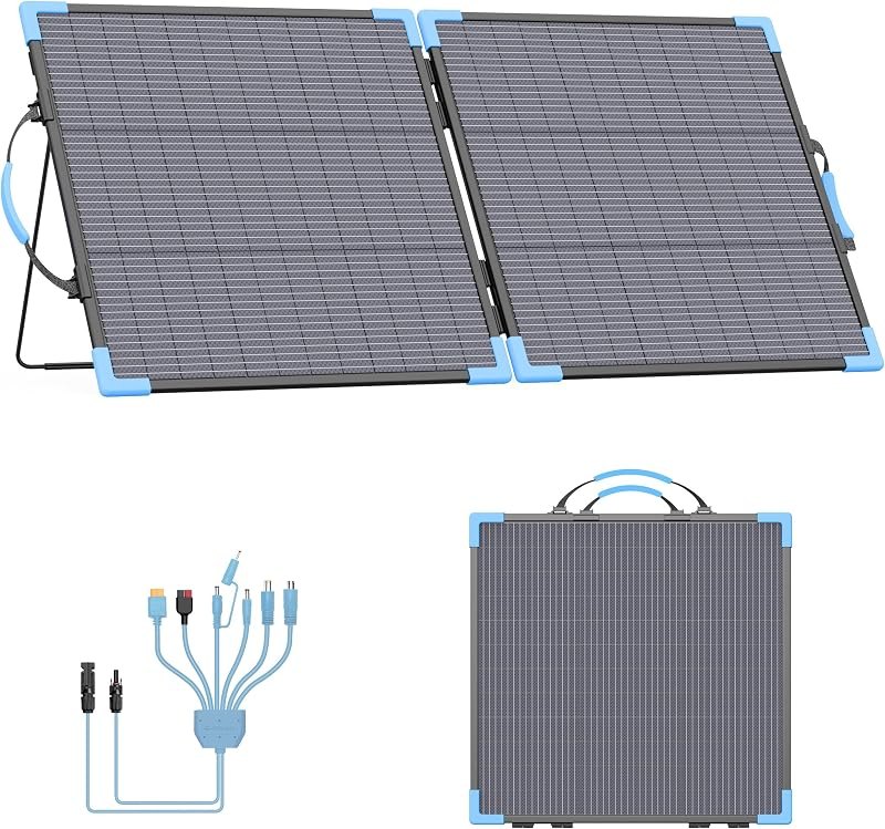 110W Bifacial Portable Solar Panel for Power Station, IP68 Waterproof — solar panel suitcase for solar panel suitcase