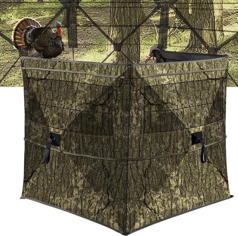 Turkey Hunting Blind 3-Panel See Through 360°Pop Up Ground Blind