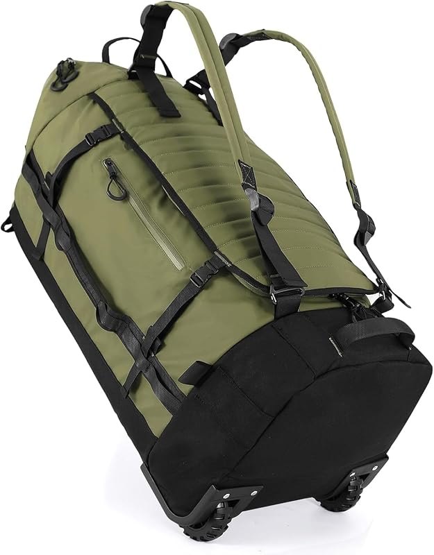 Rolling Duffle Bag with Wheels,86L 30”Carry on Luggage with Wheels,Folding Travel Bag,Duffle Backpack with Separate