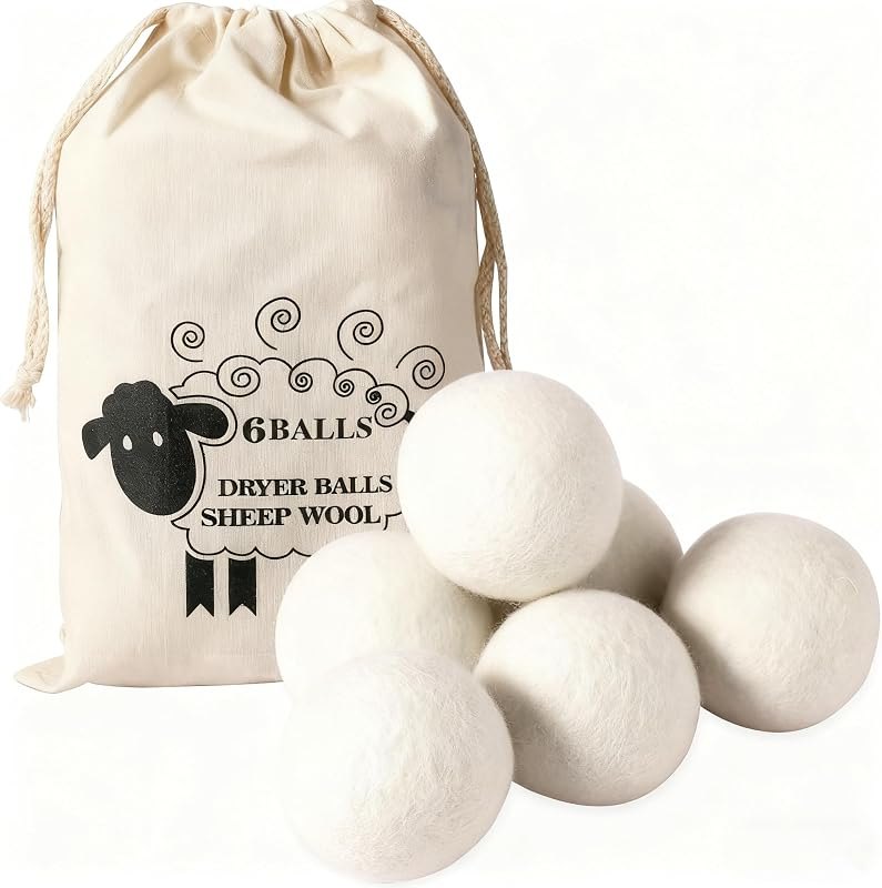 Wool Dryer Balls (6pc) — extra large wool dryer balls for extra large wool dryer