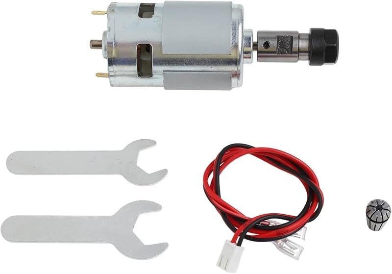 CNC 775 Spindle Motor DC 12V-24V 20000RPM Electric Motor for Double Ball Bearings for Precision Engraving and Milling