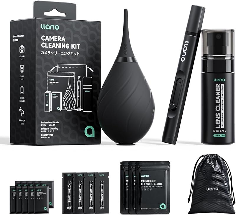 llano Camera Cleaning Kit, 25-in-1 DSLR Mirrorless Camera Lens Cleaner Kit — cameras cleaning kit for cameras cleaning