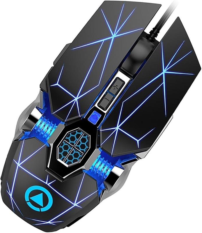 Wired Gaming USB Optical 3200 Dpi Levels, Rgb Backlit PC Computer Mice — computer mouse bungee for computer mouse bungee