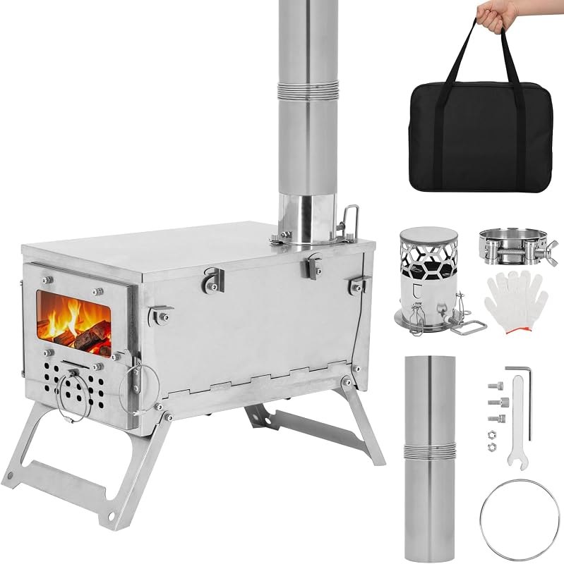 Stainless Steel Portable Folding Wood Burning Stove — homestead wood stove for homestead wood stove