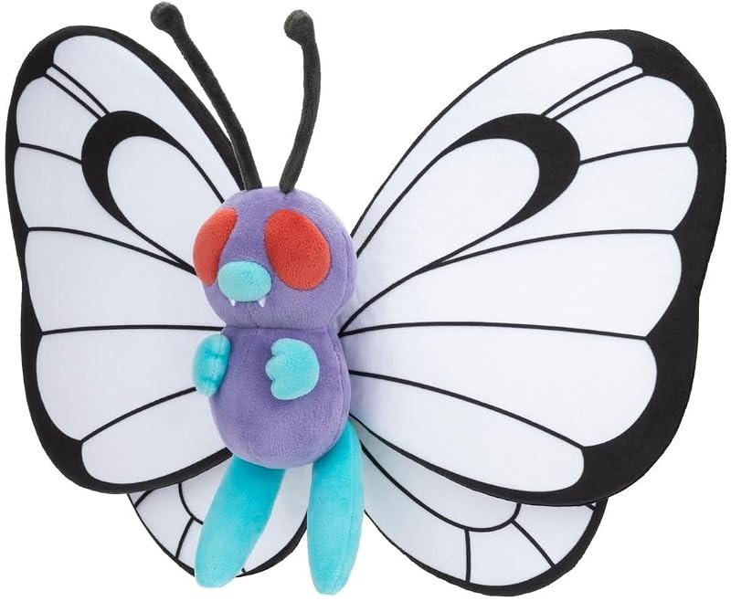 Smettbo Butterfree Plush 30 cm - Officially Licensed Cuddly Toy Made of Super Soft Material — Pokémon 30th Anniversary