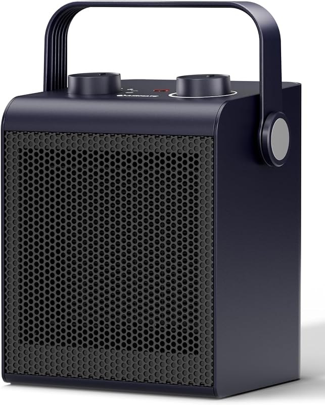 Small Space Heater For Bedroom 1500W,Portable Heaters For Indoor Use, PTC Space Heaters For Indoor Use with Tip Over &