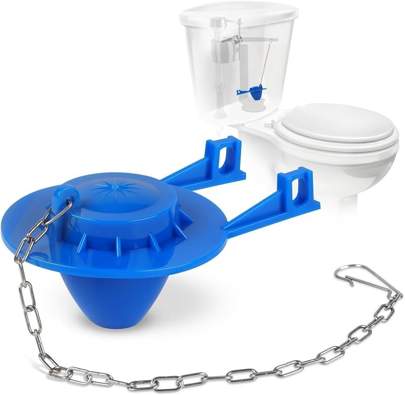 Toilet Flapper Replacement Kit, Universal 2 Inch Toilet Flapper with Chain — toilet tank flapper for toilet tank flapper