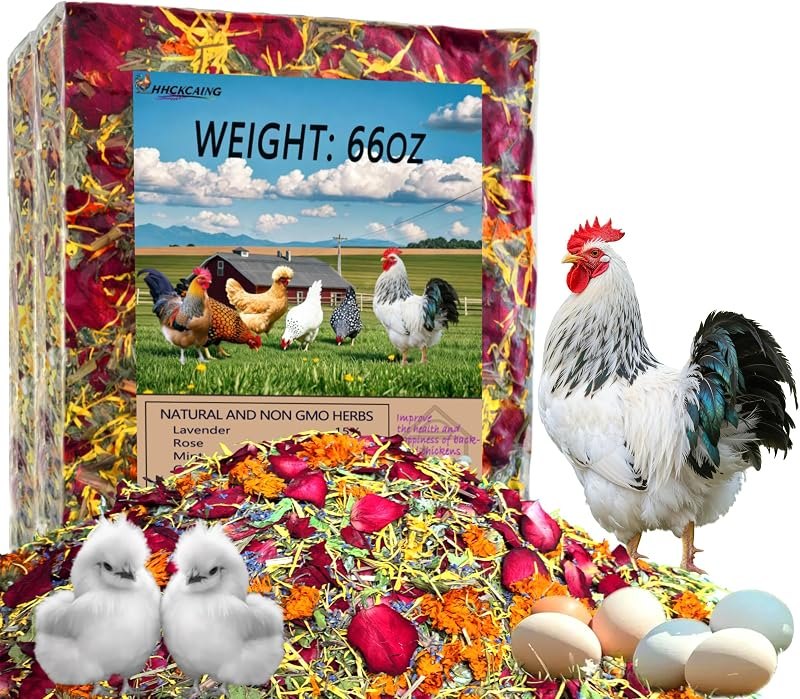 66oz Premium Nesting Herbs, Aromatic Blend for Chicken Coop & Nest Boxes — chicken coop cleaning kit for chicken coop