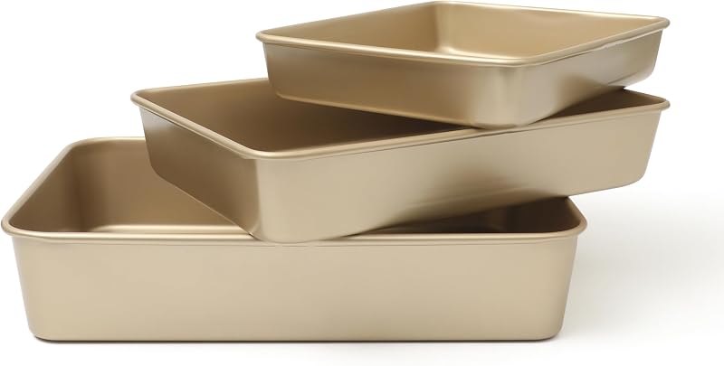 Martha Stewart Gallen 3-Piece Baking Pan Set — Cupcake Baking Pan Set for cupcake baking pan set