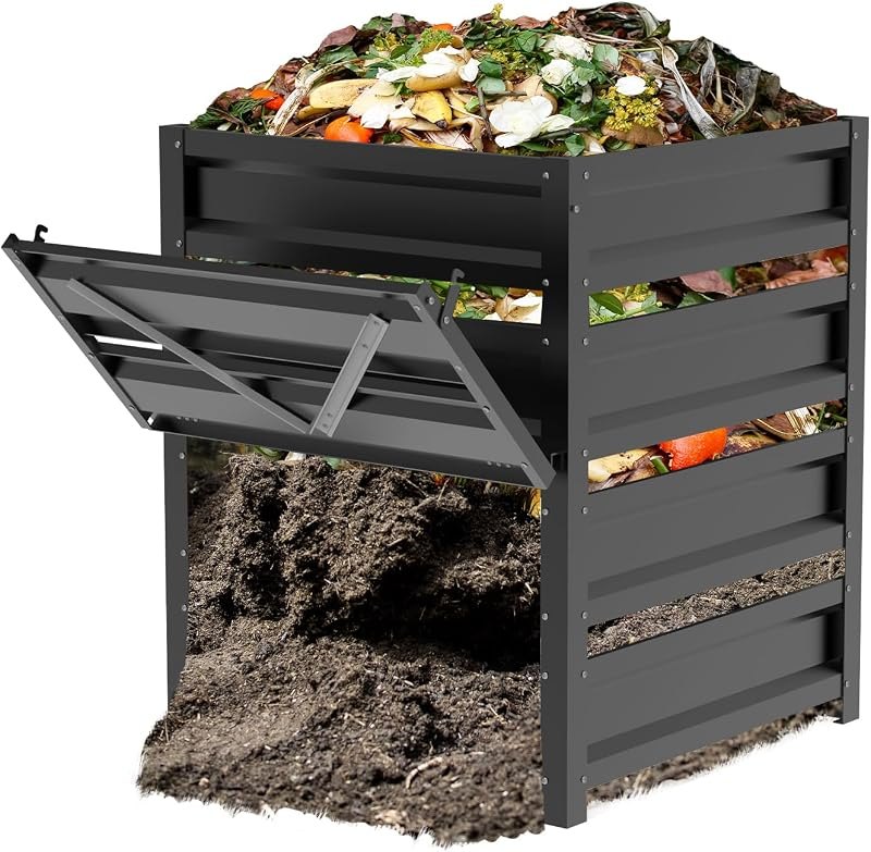 Compost Bin Outdoor -170 Gallon Metal Mesh Rust-Proof Coating Composter — best wooden compost bin for wooden compost bin