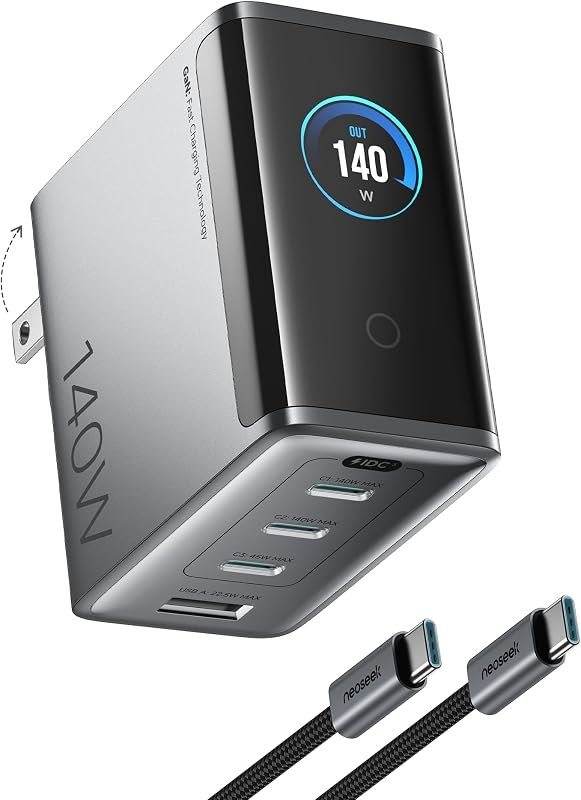 Ultra Compact 140W Max 4-Port GaN Charger Block for MacBook Charger — 140W GaN charger for 140w gan charger