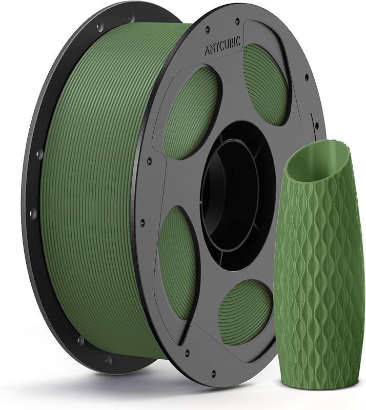 ANYCUBIC PLA 3D Printer Filament 1.75mm, Olive Green, 1KG — best PLA filament 1.75mm for pla filament 75mm