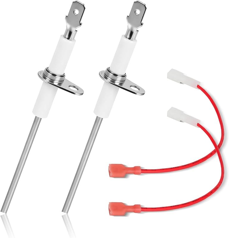 903600 Furnace Flame Sensor Rod with Wiring Harness, Compatible with Nordy-ne Inter-therm M2 M3 G6 Furnaces, Replace