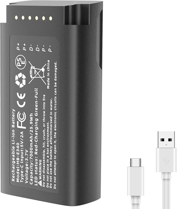 7000mAh Capacity E340 Battery for eufy Security Video Doorbell E340