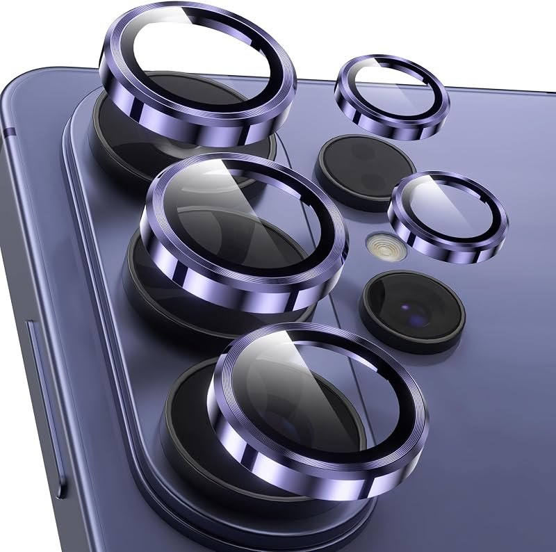 YWXTW Camera Lens Protector for Samsung Galaxy S26 Ultra, [5X Stronger] Individual Metal Ring Tempered Glass Camera