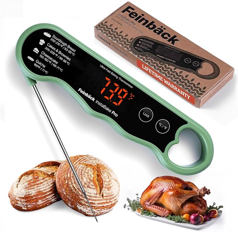 Pro Instant Read Food Thermometer, Olive Green — canning thermometer for canning thermometer