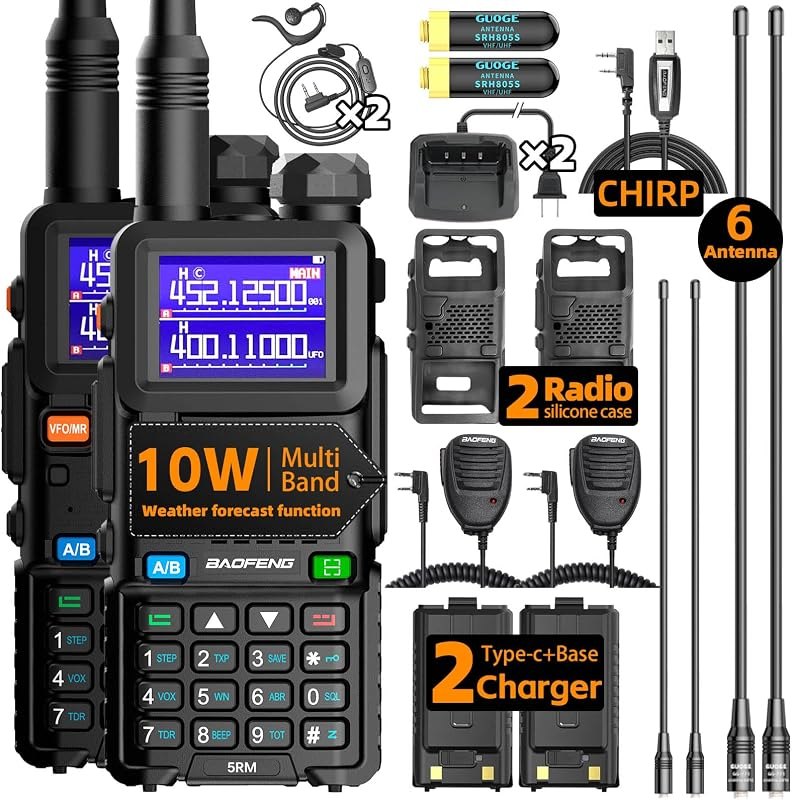 Baofeng Radio UV-5RM Ham Radio Handheld UV5R Walkie Talkies Long Range — handheld ham radio for handheld ham radio