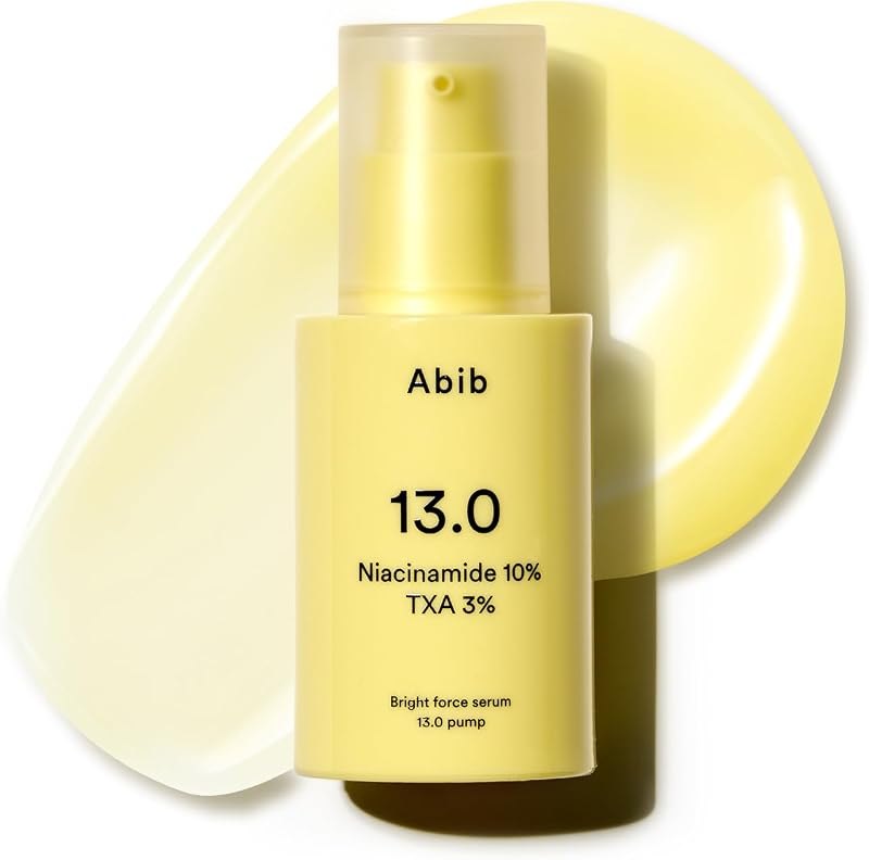 Abib Bright Force Serum 13.0 Pump, 10% Niacinamide + 3% TXA, 1.01 fl.oz, Brightening Serum for Uneven Skin Tone