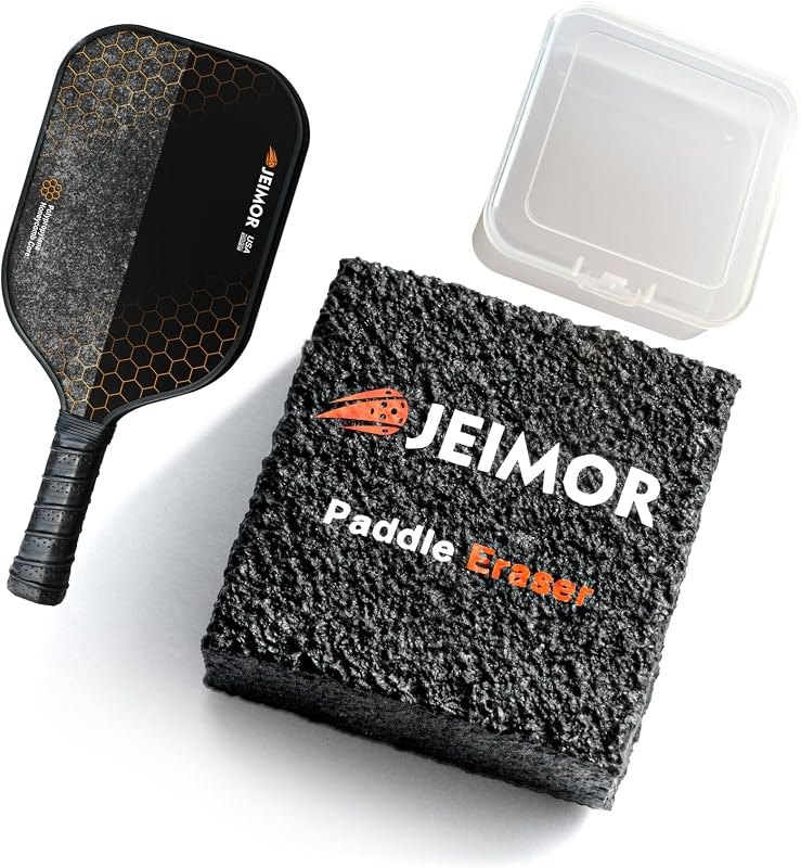 Pickleball Paddle Eraser, Carbon Fiber Cleaner with Carry Case