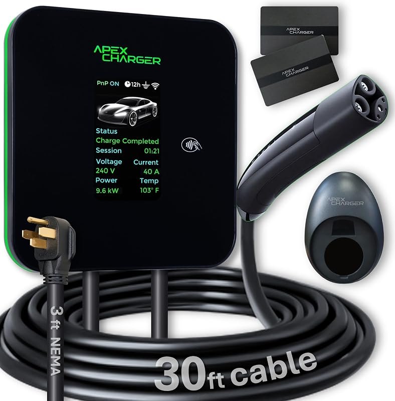 MACH 2. NACS/Tesla Connector. Fast Level 2 EV Charger 48 amp Garage-pro wall-Mount. Electric Vehicle Charging Station