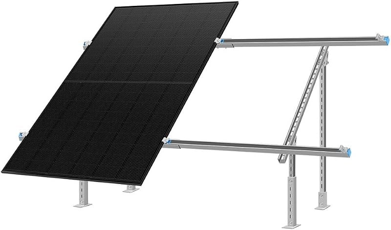 SUNGOLDPOWER Adjustable Solar Panel Ground Mounting Bracket,Expandable Mount Brackets for 2pcs