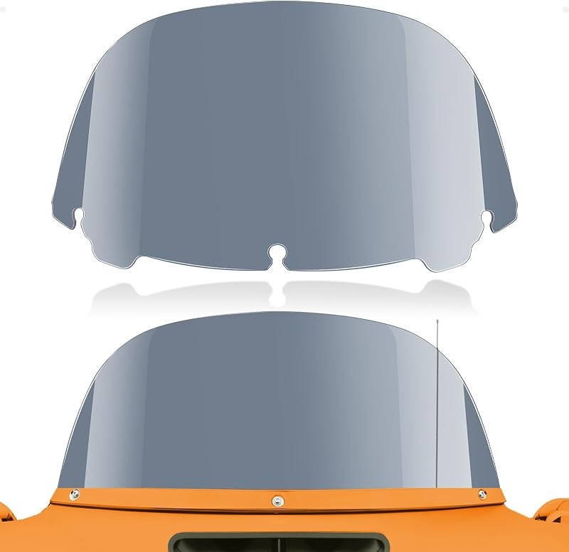 10" Round Windshield Windscreen 2014-2023 Fit fo Harley Davidson Touring Street Glide, Electra Glide, Ultra Limited