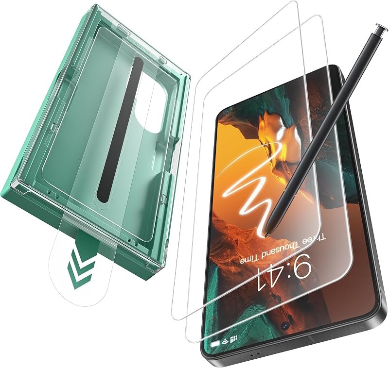 GolbinBox 2 Pack Screen Protector for Samsung Galaxy S26 Ultra 6.9" (2026), 9H+ Tempered Glass, Fingerprint