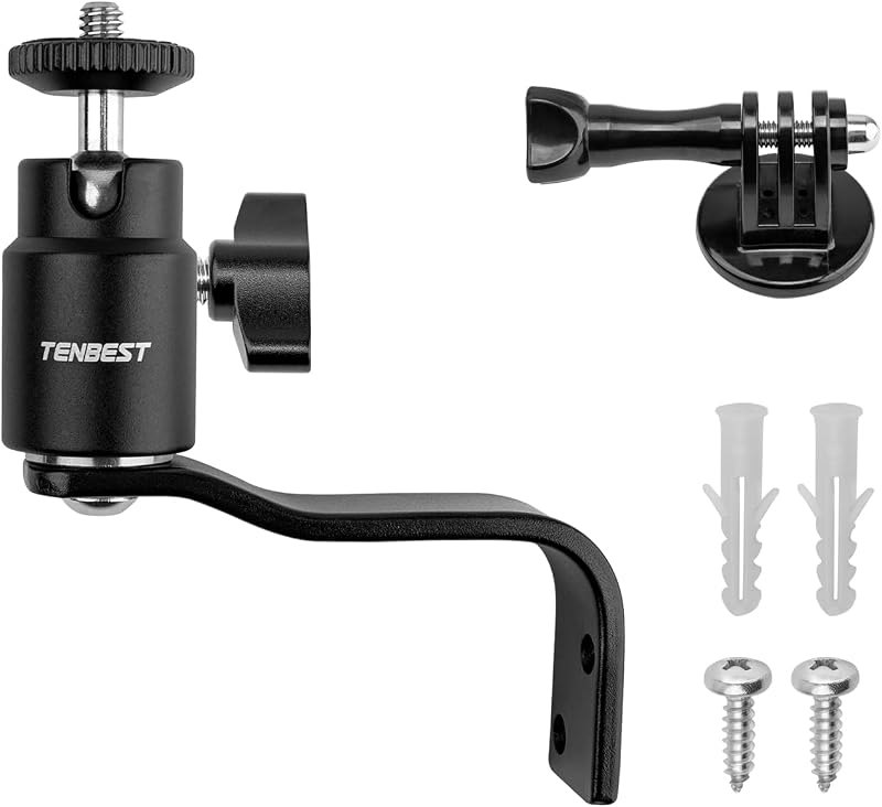 Trail Camera Tree Mount with Ball Head, Rust-Proof Aluminum and Stainless Steel Material, Hunting Camera and Security