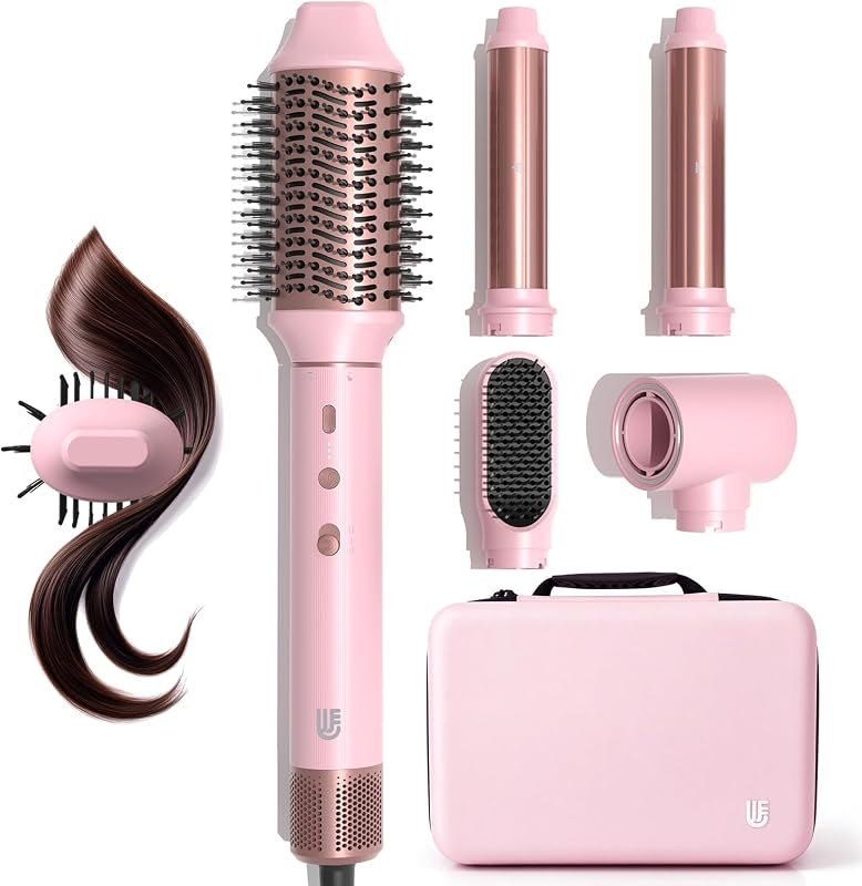 Webeauty Hot Air Styler, Blow Dryer Brush, Auto Hair Wrap Curling Irons Hot Air Brush Negative Ionic Airflow Hair