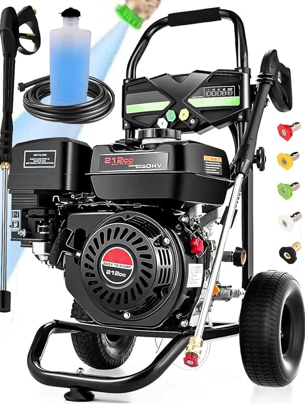 4200PSI Gas Pressure Washer 4.0GPM Gas Power Washer 212CC Gas Powered Washing Machine Commercial High Pressure Washer