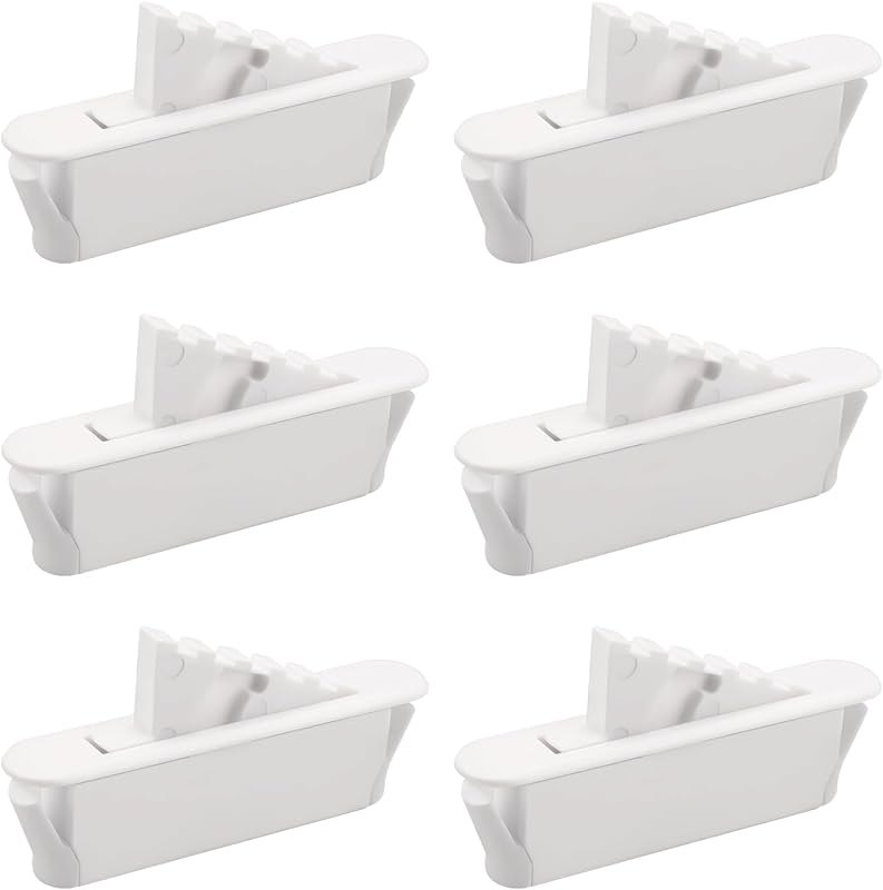 6-Pack White Window Vent Stops fits Vision 1712 Double Hung — window safety latch for window safety latch