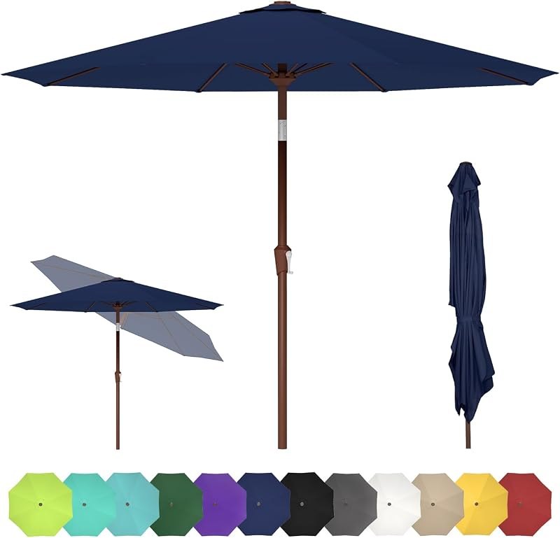 GREENVINES 9-FT-Patio-Umbrella, Outdoor-Table-Umbrellas — household Rainproof Umbrella for household rainproof umbrella