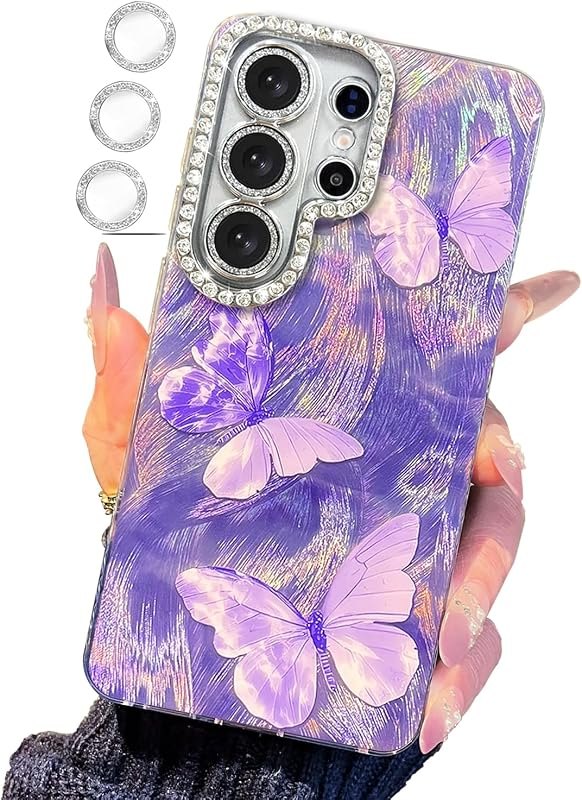 Compatible with Samsung Galaxy S26 Ultra Case,with [Shockproof Protective][Camera Protection] Cute Butterfly Aesthetic