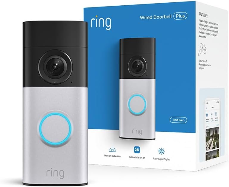 Wired Doorbell 2K Plus (Newest Model) — ring doorbell pro wired for ring doorbell pro wired