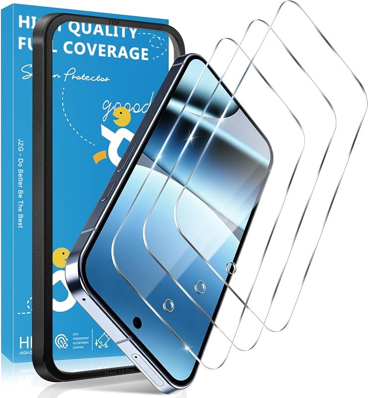 3 Pack Tempered Glass Screen Protector for Google Pixel 9/9 Pro/10/10 Pro — screen protector for google pixel screen