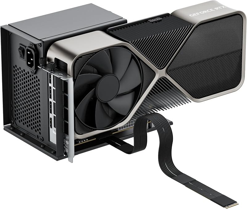 OwlTree PCIe 5.0 x4 128Gbps eGPU Dock, for 50 Series Graphics Cards, M.2 NVME to PCIe x16 Riser Cable 50cm, Supports