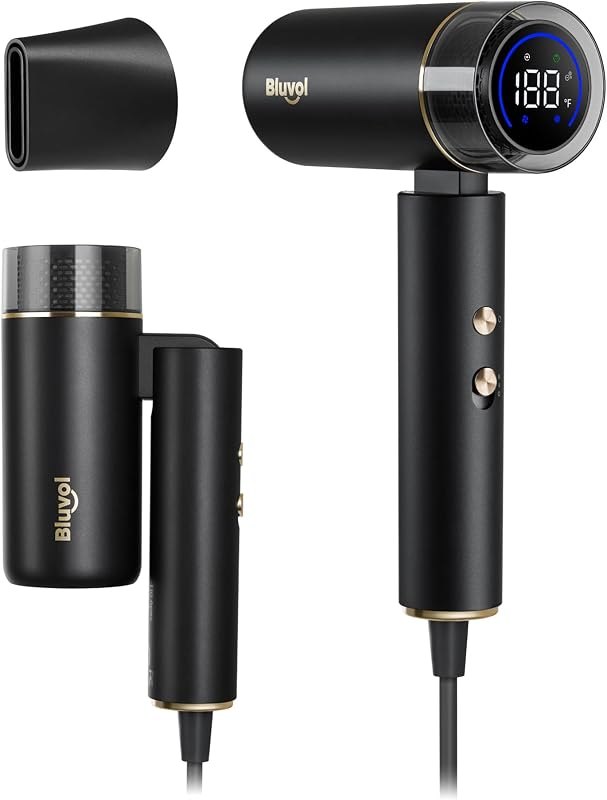 Bluvol T10 Apex Foldable Travel Hair Dryer, Mini Blow Dryer for Home & Gym — cordless hair dryer for cordless hair dryer