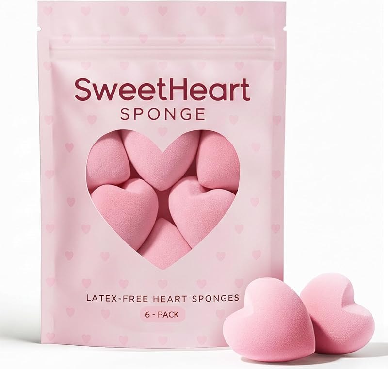 Heart-Shaped Makeup Sponges — beauty makeup sponge for beauty makeup sponge
