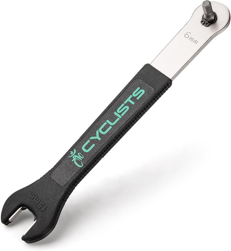 cyclists Bike Pedal Wrench 15mm - Heavy-Duty Bicycle Repair Tool — hex wrench bike for hex wrench bike