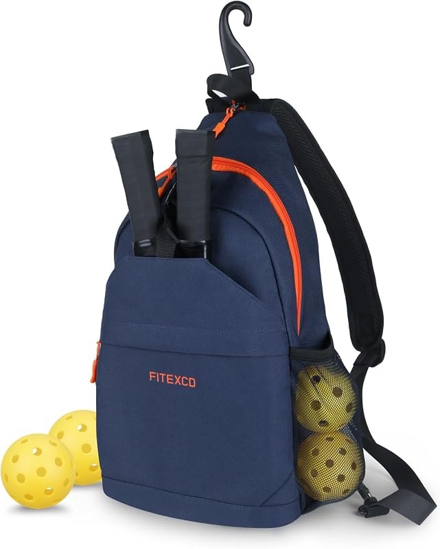 Pickleball Bag Hold 2 Paddles - Convertible Backpack & Sling Bag, Large Main Pocket for Balls & Gear — best Pickleball
