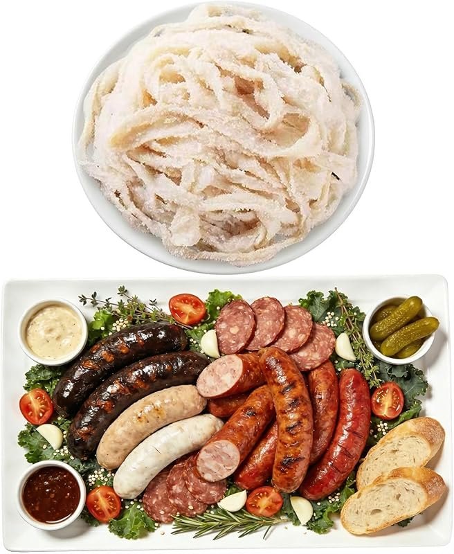 Natural Hog Casings for Sausage 38-40mm,Edible Sausage Casing for Home Use — homestead casings for sausage stuffer