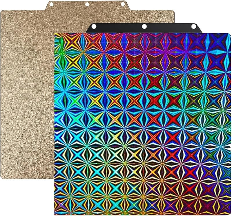 Build Plate for Adventurer 5M/5M Pro/AD5X Double Sided Textured PEI Sheet and Smooth F1 Steel Sheet Bed Glue-Free