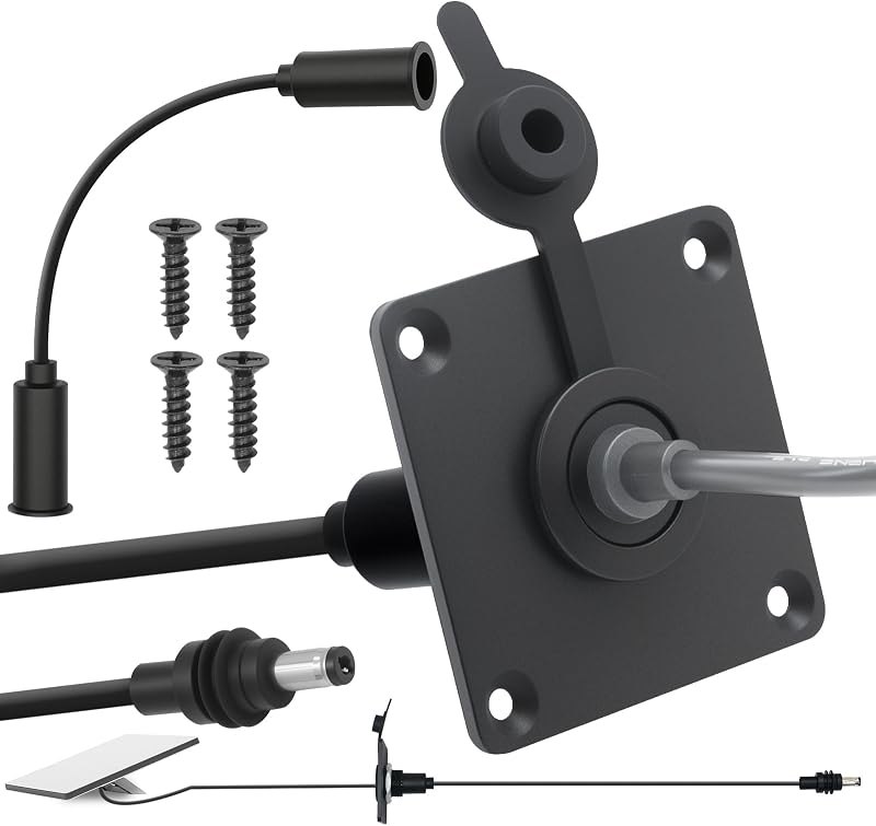 Starlink Mini Waterproof Wall Pass Through Kit, DC 5.5×2.1mm Female Adapter Included, Cable Entry Port, Starlink Mini