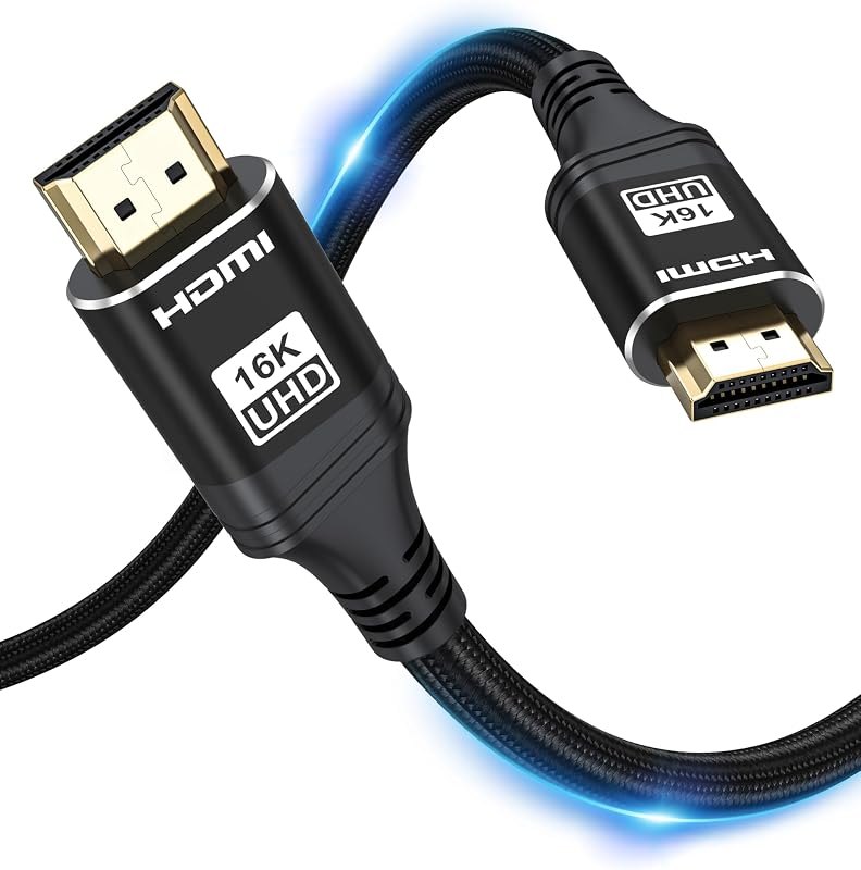 HDMI 2.2 Cable 96Gbps 6FT, 16K@60Hz, Gaming Braided Cord — best computer cables for computer cables