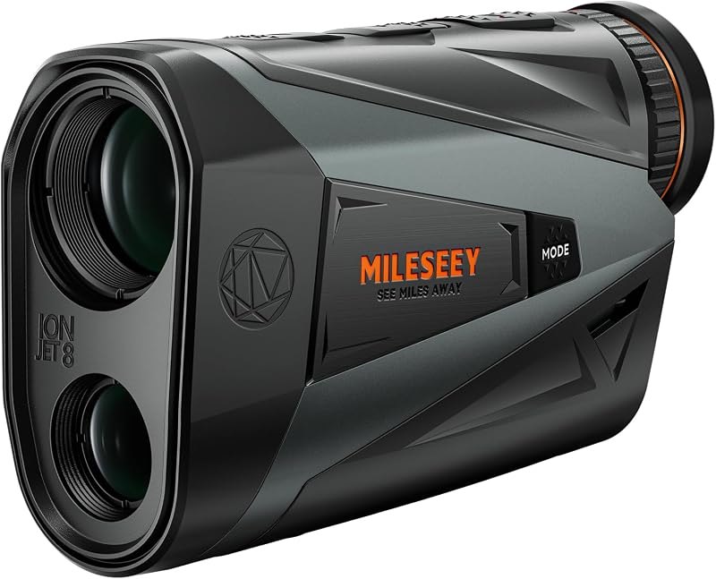 MILESEEY IONJET Hunting Rangefinder, 8000 Yds, 7.5X, Ballistic/Arch/P2P/LOS